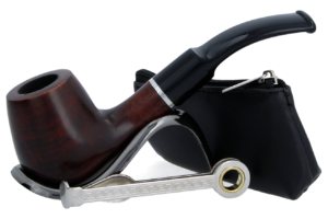 4033215156756.png Smoke-King Pipe Smoker's Starter Kit - Half-Bent Briar Pipe