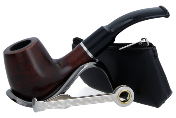 4033215156756.png Smoke-King Pipe Smoker's Starter Kit - Half-Bent Briar Pipe